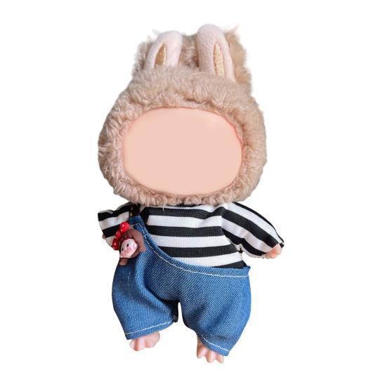 Sada oblečení pro panenky pro 17cm panenky La Bubu Elegantní overal Měkké šaty pro panenku Stylový výstavní outfit Dárek pro milovníky panenek