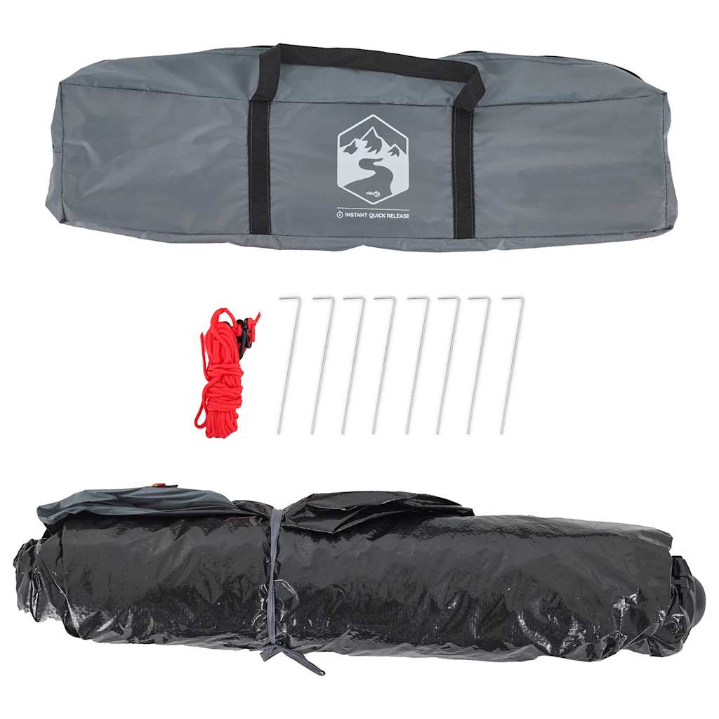 2 Person Camping Tent in Grey and Orange with Quick Release System