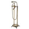 Antique Bronze Bathroom Bathtub Faucet + Handheld Shower Free Standing Luxury BathTub Faucet Mixer Taps Floor Mounted Bathtub