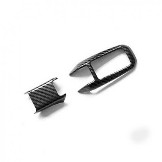 2X Carbon Fiber Gear Shift Knob Decor Cover Trim Fits GWM Cannon Ute