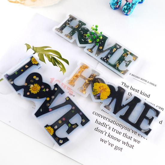 DIY Home Family Love Epoxy Resin Casting Mould Ornament Making Silicone Mold