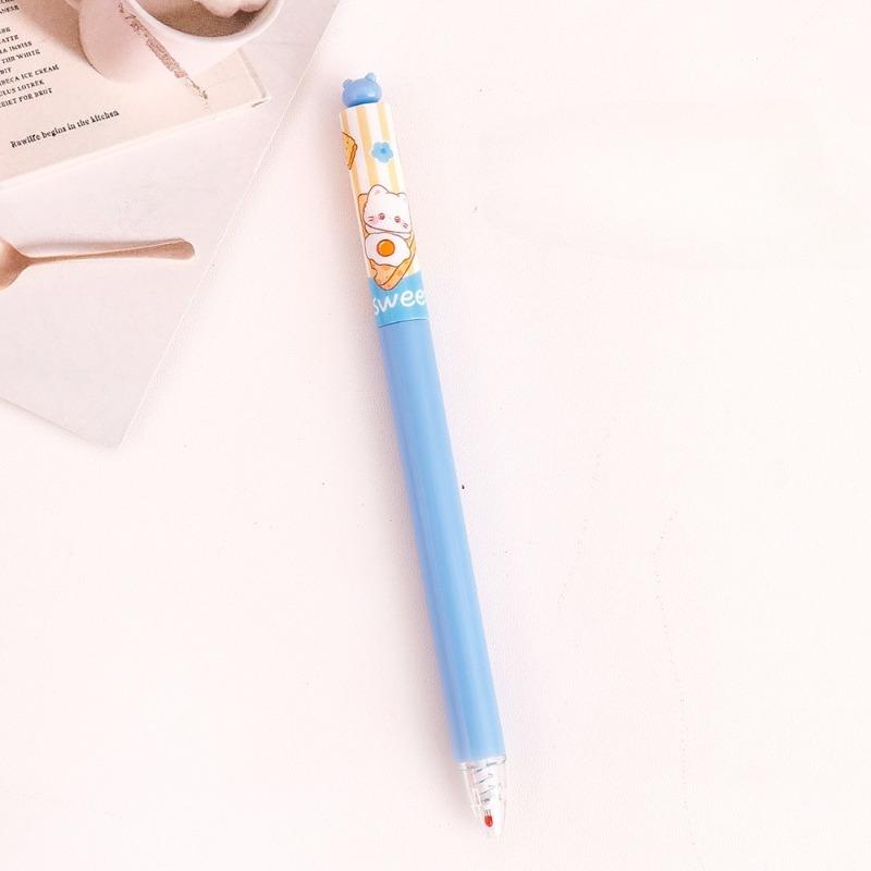 20Pcs Cat Gel Pen for Students 0.5mm Black Ink Smooth Writing Tool Cartoon for Journaling Note-Taking Ideal Classroom Prize Stationery