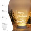 Message Board Acrylic Tranparent USB Input Warm Light