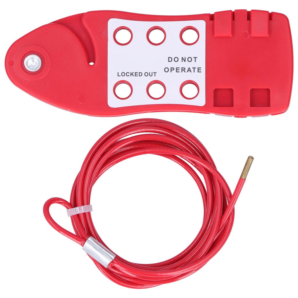 Cable Lockout Portable Wear Resistant High Temperature Resistance Nylon Security Cable Lock