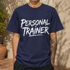 2026 New Pure Cotton Tshirt Fitness Personal Trainer Print Casual Short Sleeve
