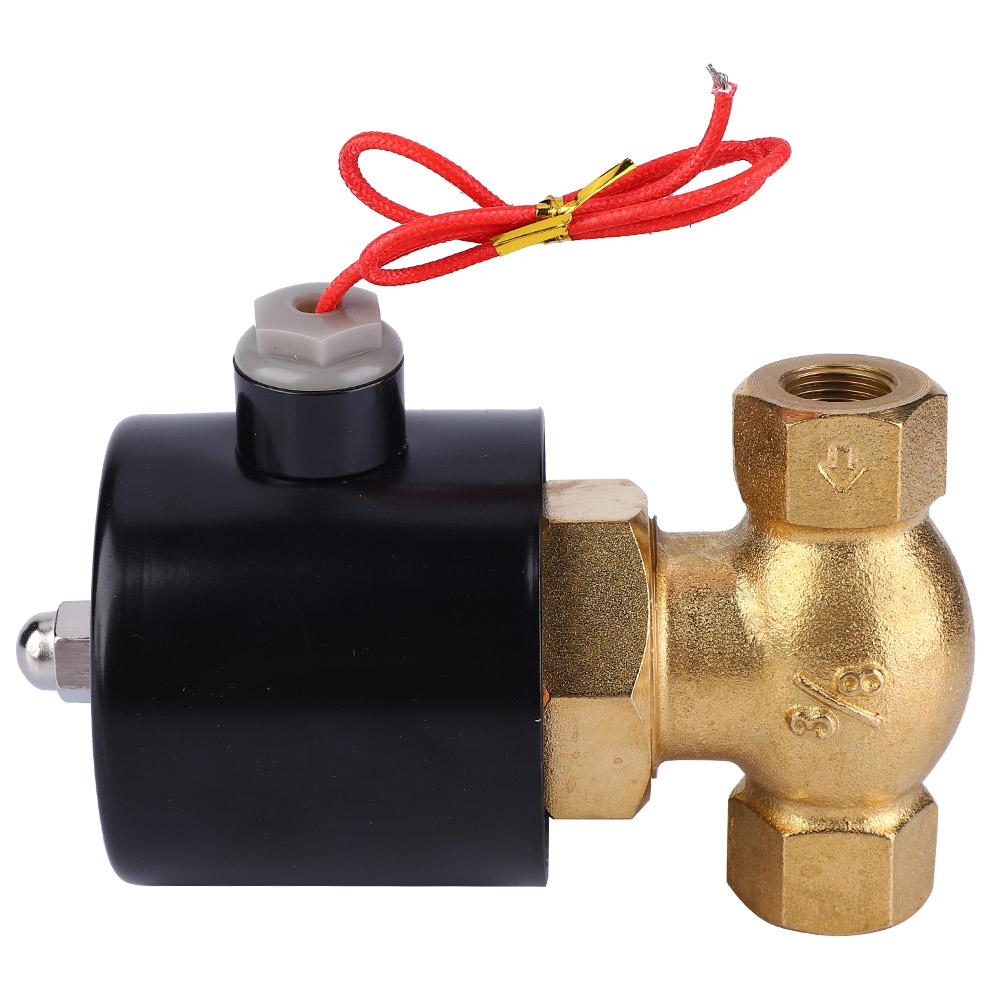 Brass Two Way Normally Closed Solenoid Valve For Air Water Steam(DC24V)
