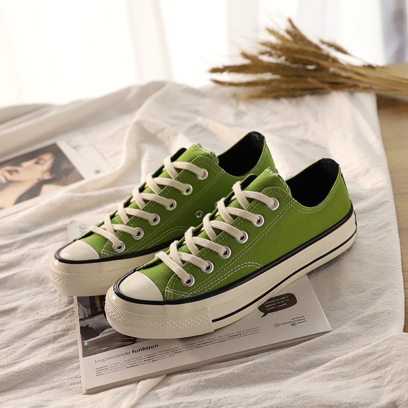 

Кеды из парусины горчично-зеленые кроссовки Харадзюку 18 44