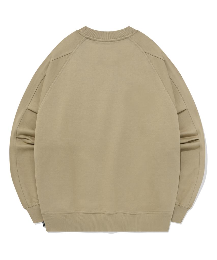 COVERNAT Heavyweight Oversized Sweatshirt Beige