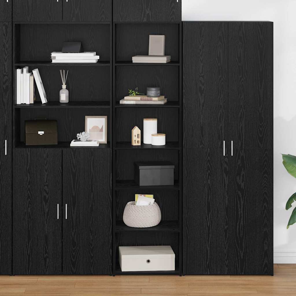 Cabinet in Black Oak Look 50 x 41 x 185 cm Particleboard