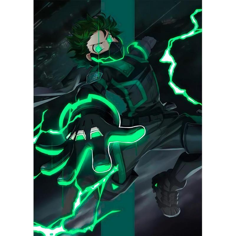 Japan Manga My Hero Academy Decu Poster Canvas Painting Bnha Midoriya Izuku Wall Painting for Living Room Decoration At Home