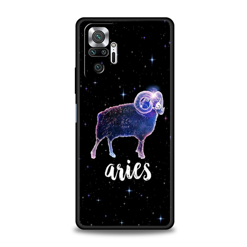 Constellation Virgo Aries Phone Case Cover for Redmi 14C 10C Note 14 13 12 10 11 Pro Plus 7 8T K40 K50 Gaming Pro Plus 5G Shell