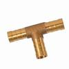 Brass T Piece 3 Way Fuel Hose Joiner Connector 6mm For Compressed   Oil Gas Pipe