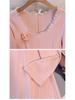 Plus Size Knit Cardigan & Dress Set for Women (130-300 Jin) - Elegant, Waist-Cinched, Slimming Two-Piece Outfit.