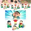 Niedliches Crayon Shinchan PVC-Figurenset – Süße Cartoon-Überraschungsbox-Kollektion