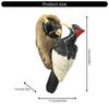 Woodpecke Sculpture Outdoor Bird Statue Resin Hanging Bird Figurines Outdoor Trees Huggers Decors for Lawn Ornament