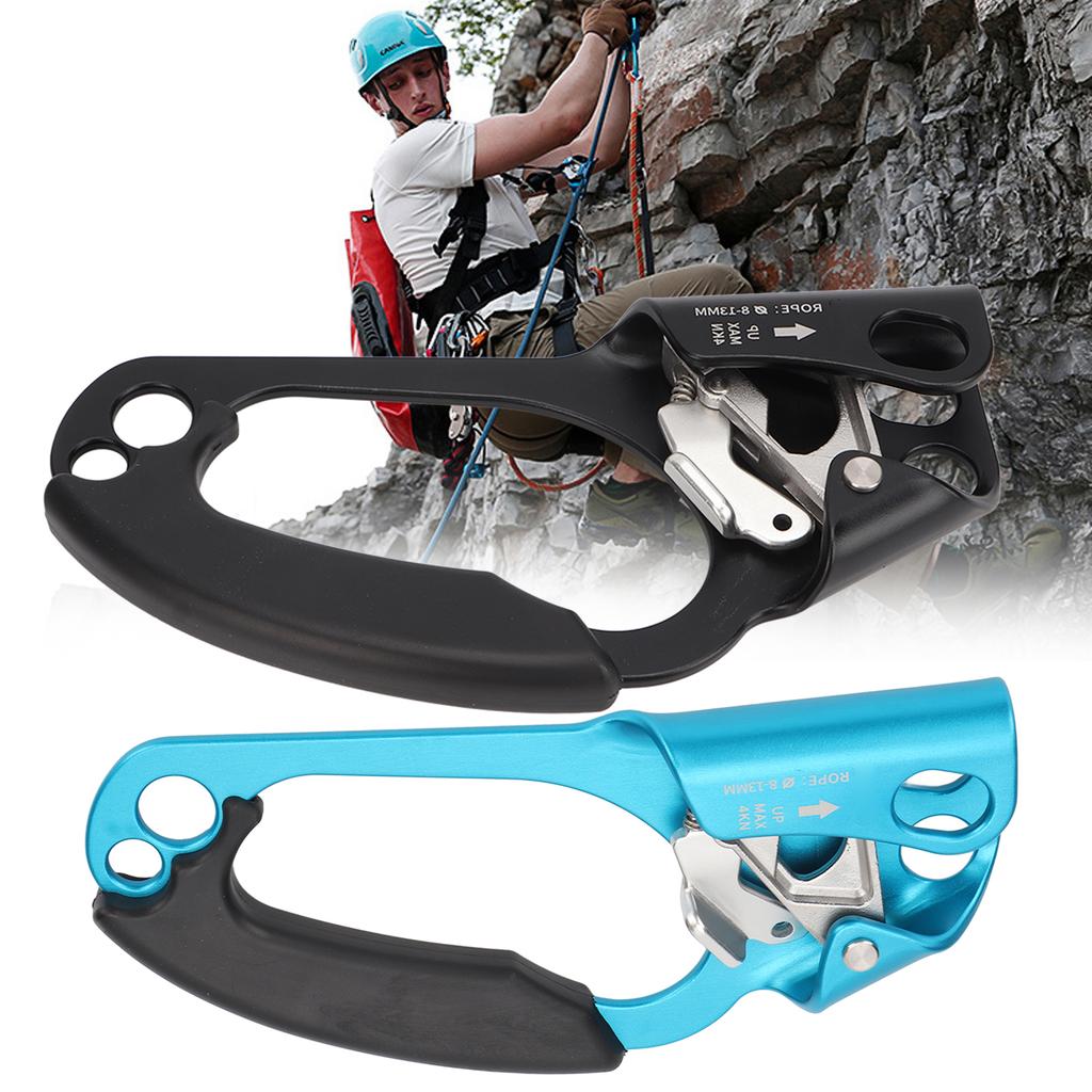 Handsteigklemme Stabile Befestigung Rutschfest Starker Halt Federseil-Steigklemme Bergsteigerausrüstung Kletter-Handsteigklemme