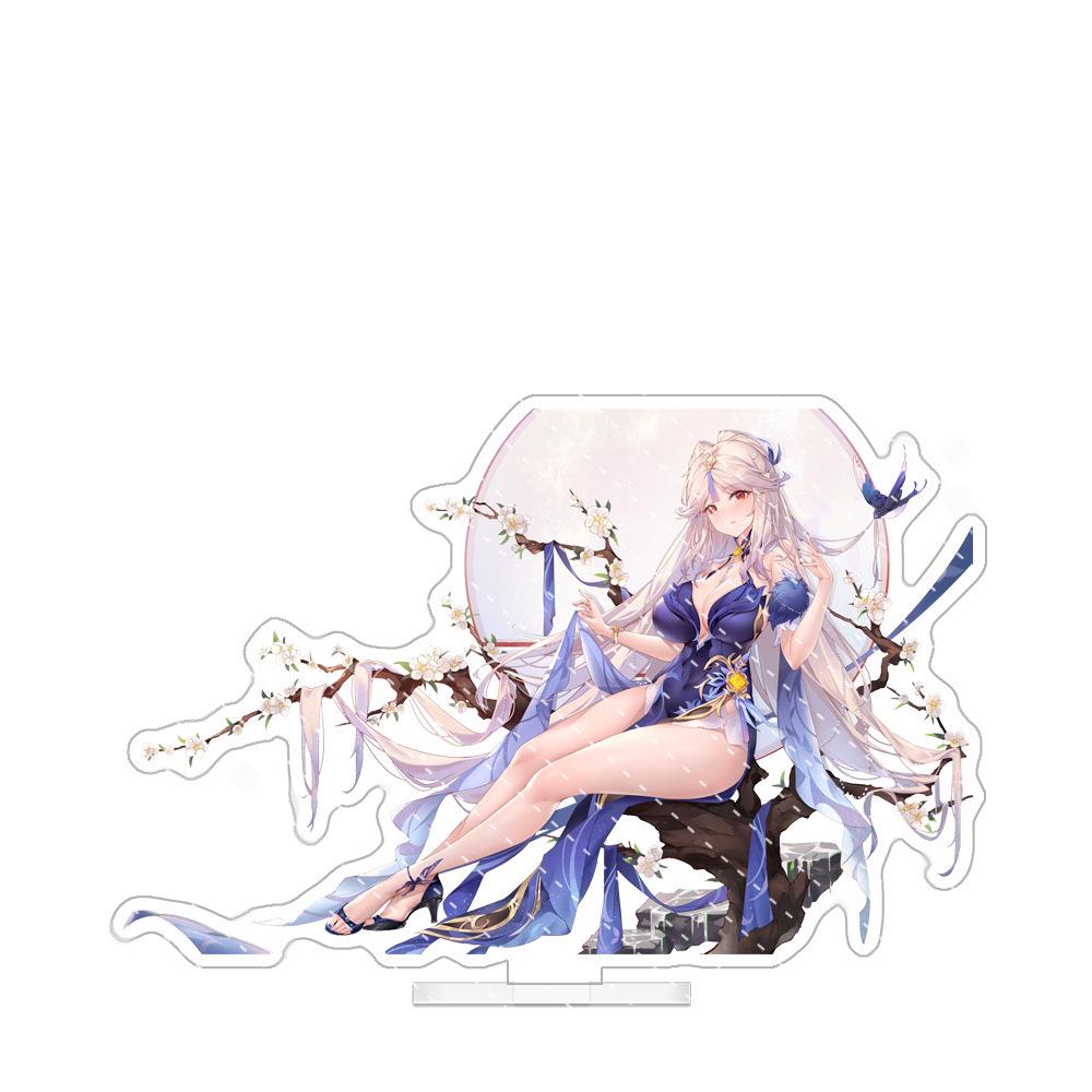 Anime Game Character Acrylic Standee: Keqing, Ningguang, Sucrose, Yae Figurine Gift.