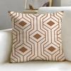 Triangle Array Cushion Cover Soft  EasyWash Pillow Case  Versatile for Couch Bed Travel and Office