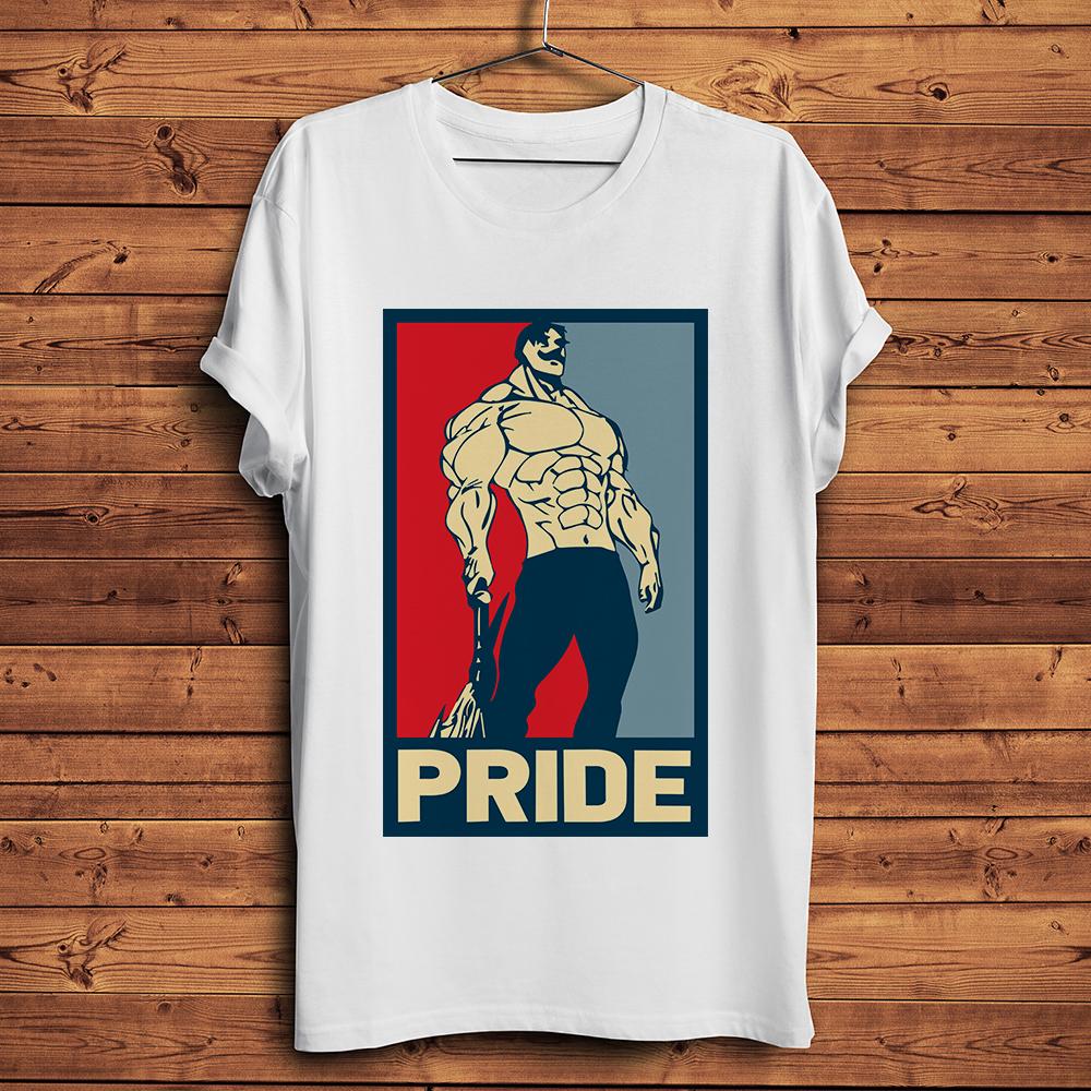 

Sins Meliodas Ban King Gowther Escanor Merlin anime tshirt Unisex new white casual short unisex streetwear Teenocracking print 4XL