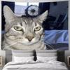 Large Big Funny MEME Cat Game Room Tapestry Living Room Bedroom Gamer Room Decoration Large Luxury Tapestry