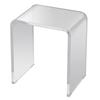 Acryl-Beistelltisch, C-förmiger Lucite-Beistelltisch, Klarer Acryl-Beistelltisch für Getränke, Essen, Snacks, verwendet in Wohnzimmer, Schlafzimmer und Arbeitszimmer