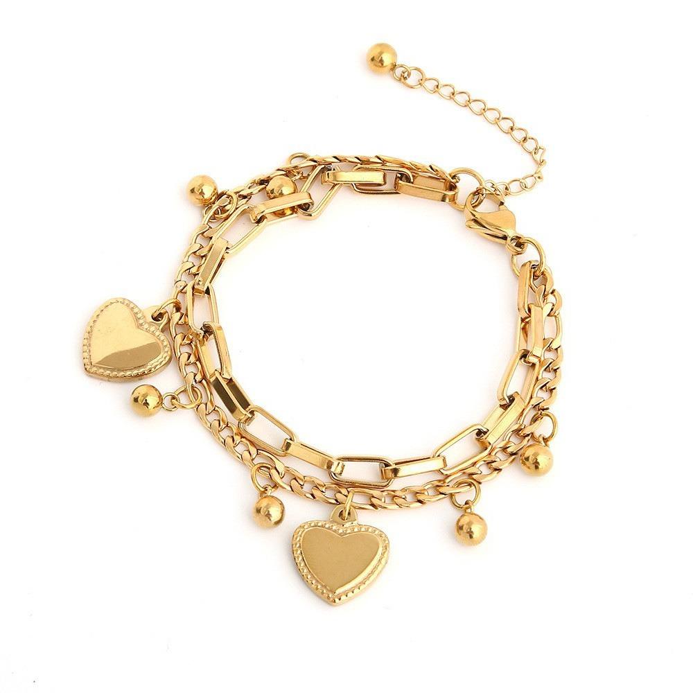 Alloy Jewelry Accessories Steel Ball Bean Bead Chain Trend Bracelets Travel