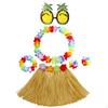 -Gras Skirt, Pineapple Glasses, Reusable Costume New-neck Necklace for Tropical Children,