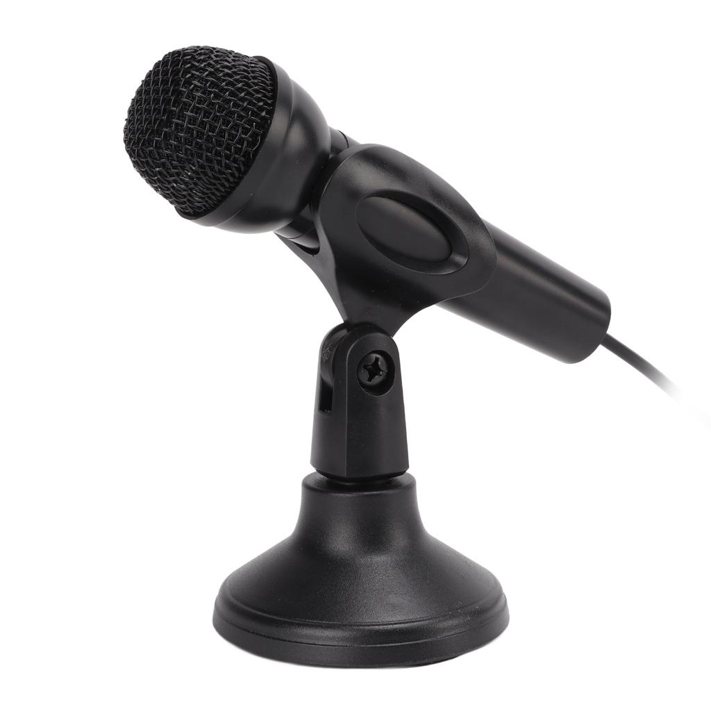 Computer Microphone 3.5mm Wired Plug and Play Anti Interference Wide Compatibility PC Microphone