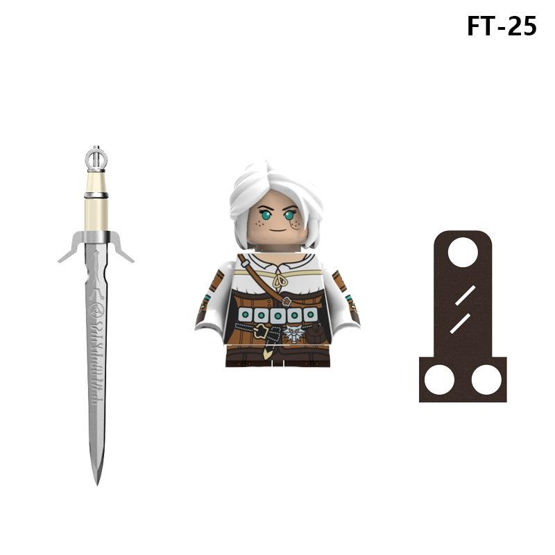 New-Off-The-Shelf Movie-Films Witcher High-Standard Geralt Superior-Grade Ciri High-Standard Anime-Entertainment Figure-Models Construction Pieces