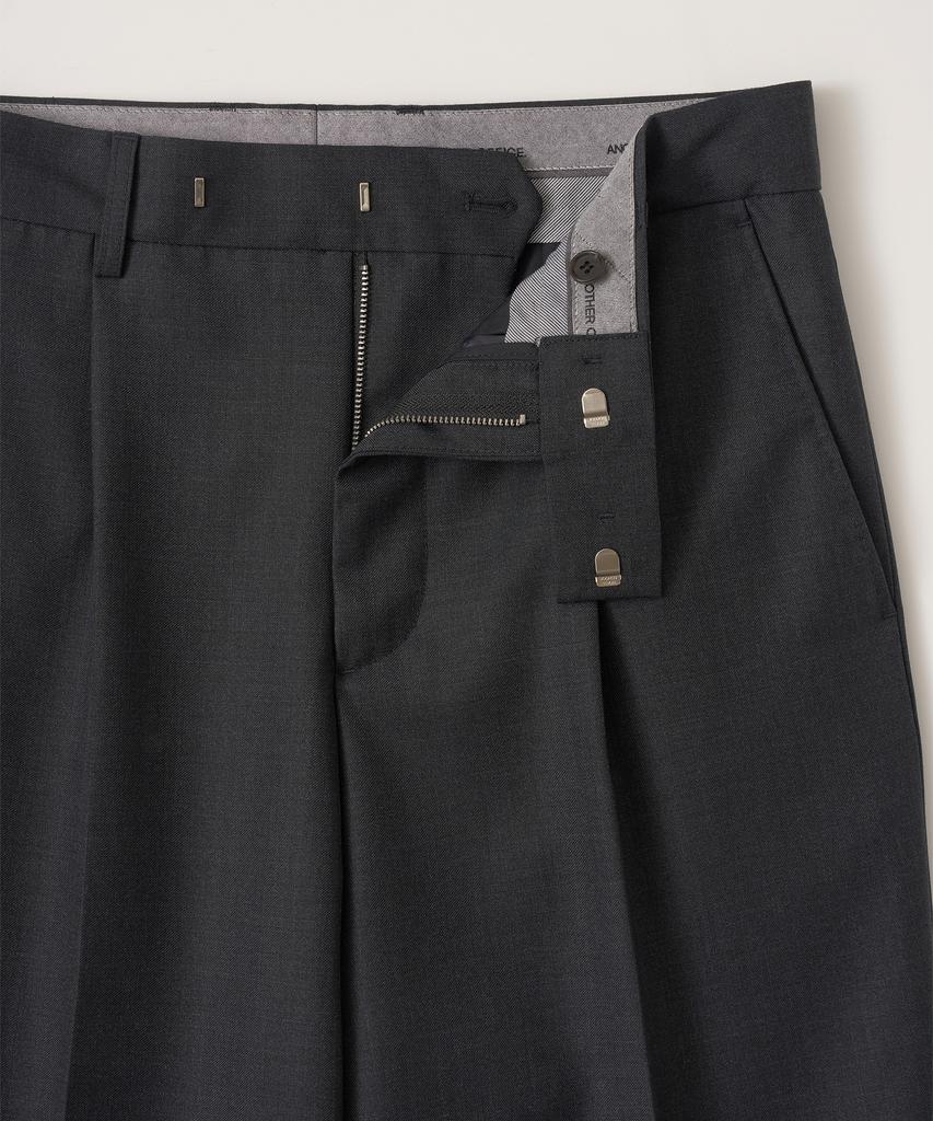 ANOTHER OFFICE Legacy Wool Trouser (Heather Charcoal)