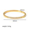 European Luxury Style Hexagram Bracelet: 18K Gold Stainless Steel with Zircon Inlay, Elegant Hand Jewelry for Women.