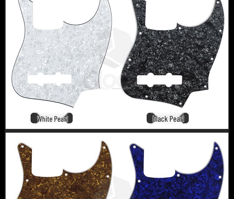 JB Bass Schlagbrett Jazz Bass Abdeckplatte - Ohne Stahlstangenloch