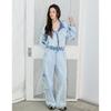 Out Pocket Wide Denim Pants
