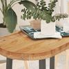 VidaXL Table Top 80x40x4 Cm Solid Oak Wood Oval, Coffee Table Top, Replacement Table Top, 4009073
