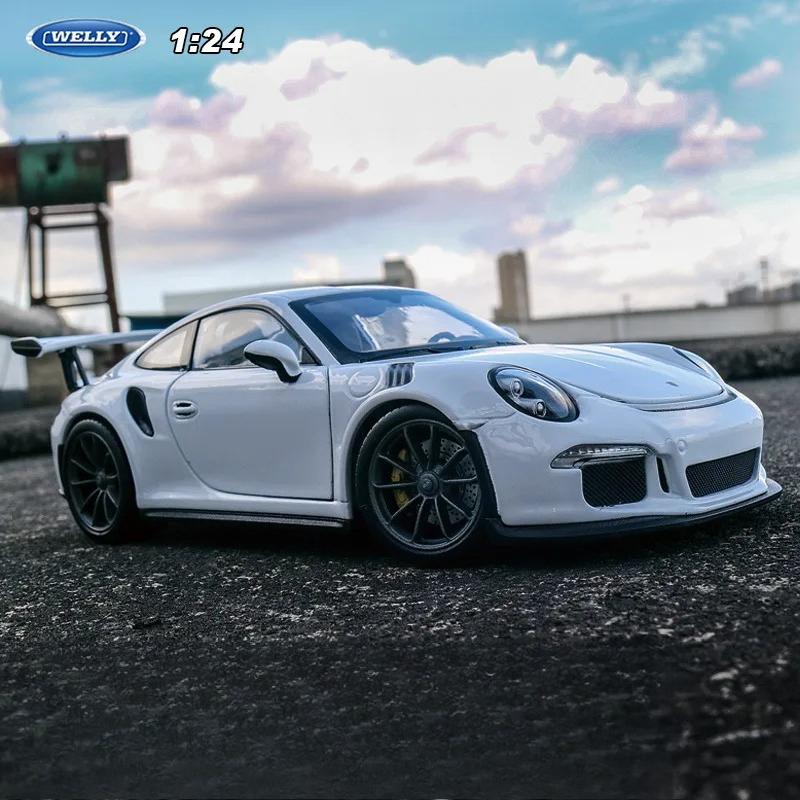 

1:24 911 GT3 RS Red Car Alloy Car Model Simulation Car Decoration Collection Gift Toy Die Casting Model Boy Toy