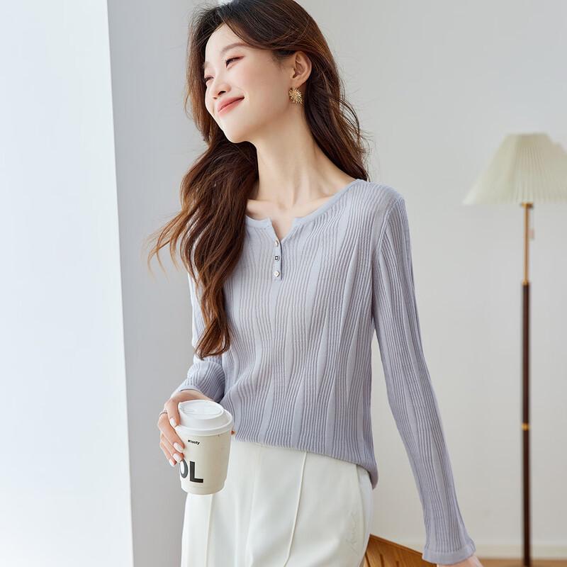 Srcr Women's Silk-Blend Elegant Knit Top
