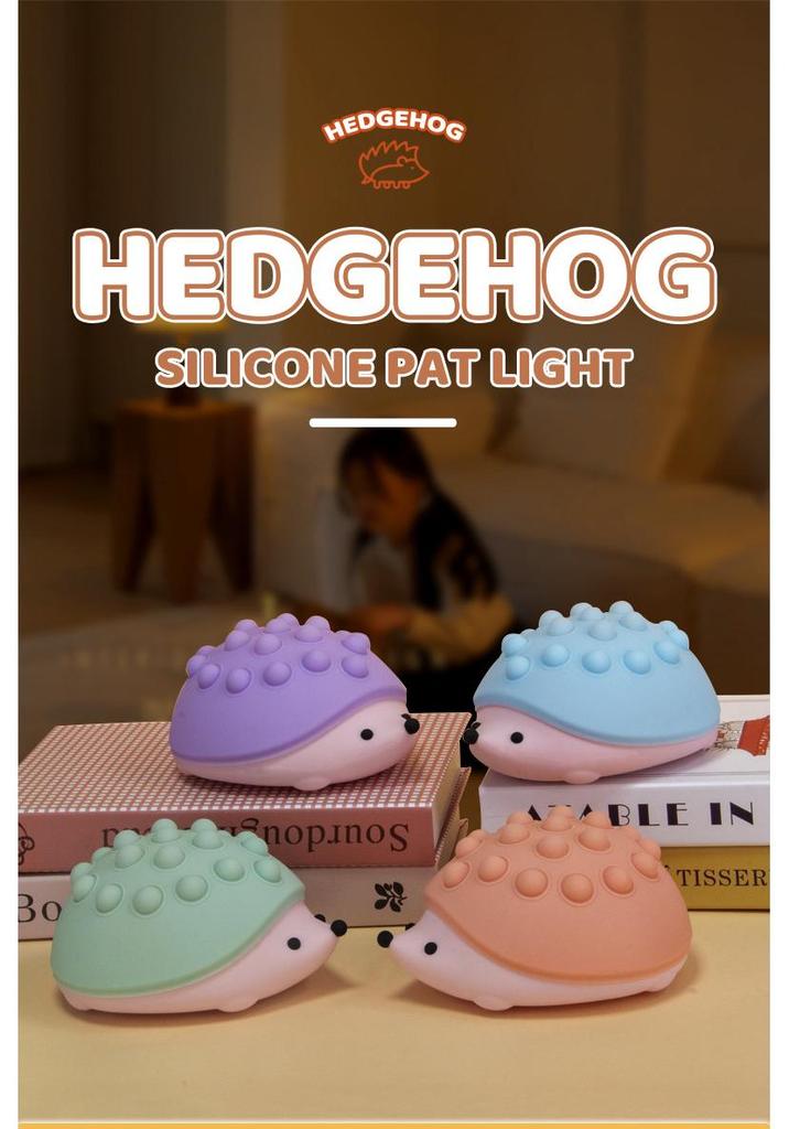 Little Hedgehog Rechargeable Color-Changing Silicone Night Light