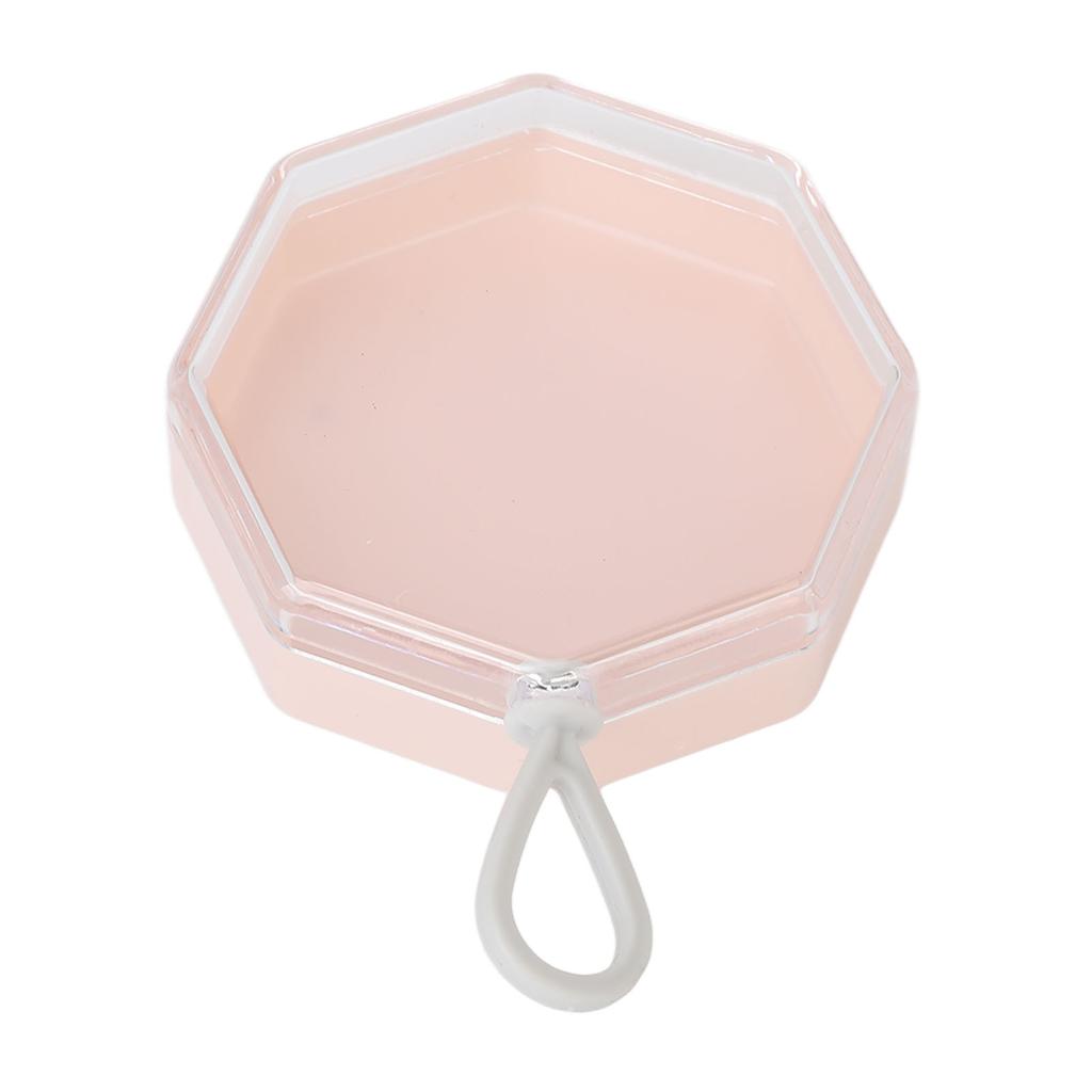 5Pcs Powder Puff Storage Box Case Portable Organizer Container Transparent Plastic