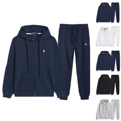 Women's Hooded Sports Tracksuit Unisex Two-Piece Running Outfits Long Sleeve Pullover Hoodies Sweatshirt+Sweatpants Set