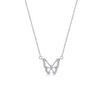 S925 Sterling Silber Schmetterling Halskette Damen