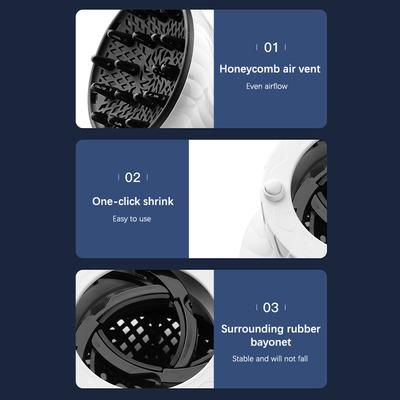 Universal Hair Diffuser Adaptable For Blow Dryers With Rotatable Design Curly Hair Large Wind Hood Fixed Shape Dispersing Wind