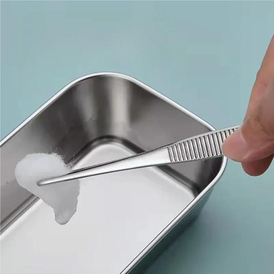 Pinzette a gomito multifunzionali in acciaio inossidabile Clip per acquario Pinze lunghe Pinzette mediche Pinze Strumenti per l'alimentazione degli animali Antiscivolo
