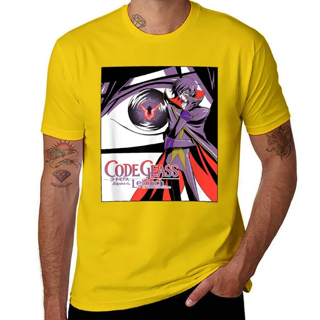 Geass Eye Tshirt Sports Fans Blouse Vintage Mens Graphic Tshirts Pack