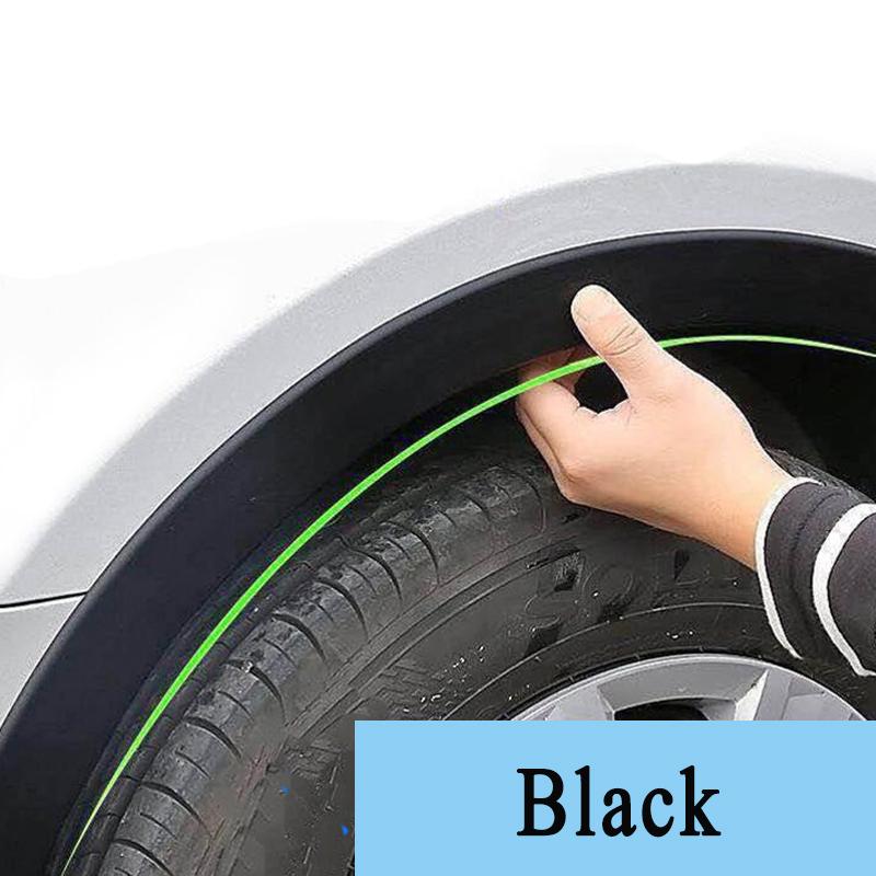 150cm Car Fender Flares Universal Rubber Wheel Eyebrow Sticker Anti-collision Trim Seal Strip Arch Protection