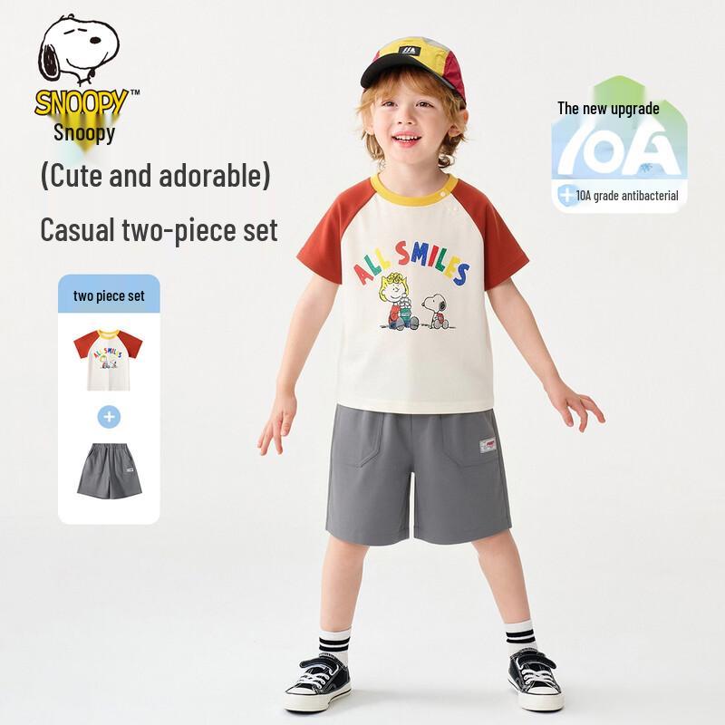 Snoopy Kids  Summer T-shirt & Shorts Set 100