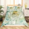 Marble Duvet Cover Set Marble Bedding Set Blue Gold Abstract Texture Kid Bedclothes Double Queen King Size Polyester Quilt Cover