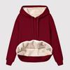 Sudadera Cálida de Felpa para Mujer con Forro Polar Invierno Manga Larga Cálida Terciopelo Jerséis Reversibles Sudaderas Para Mujer Ropa de Casa