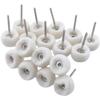 10pcs 3mm Shank Mounted Soft Wool Fine Cotton Polishing Buffing Wheel For Polishing Kit Or Mini Drill