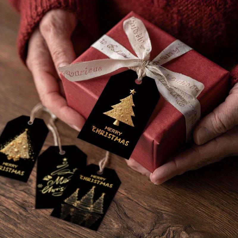 48Pieces Decorative Gift Label with Quality Paper & Twine Cord Design for Sustainable Holiday Packaging Decors Solutions