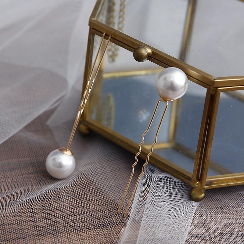 18 Pcs Set Pearls Hair Combs Bridal Headdress Women Beads Hairpins Wedding Hair Sticks Jewelry Accessories